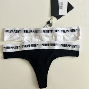 Philipp Plein Cotton Thongs 2 Pack